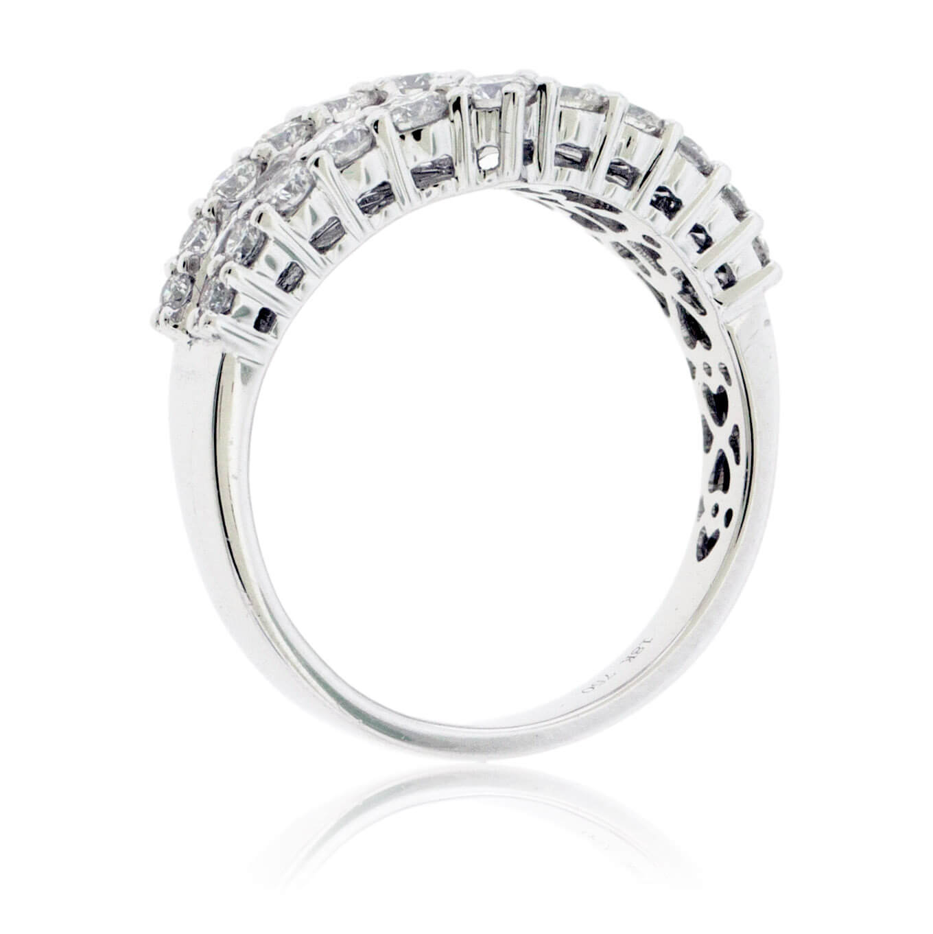 Baguette Diamond & Double Row Round Diamond Ring - Park City Jewelers