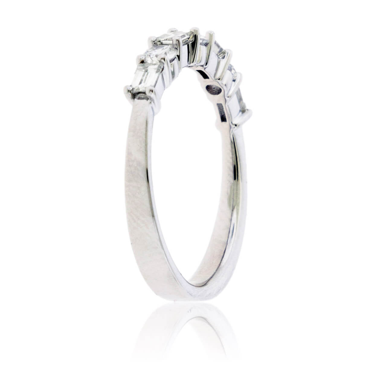 Baguette Diamond & Round Diamond Alternating Ring - Park City Jewelers
