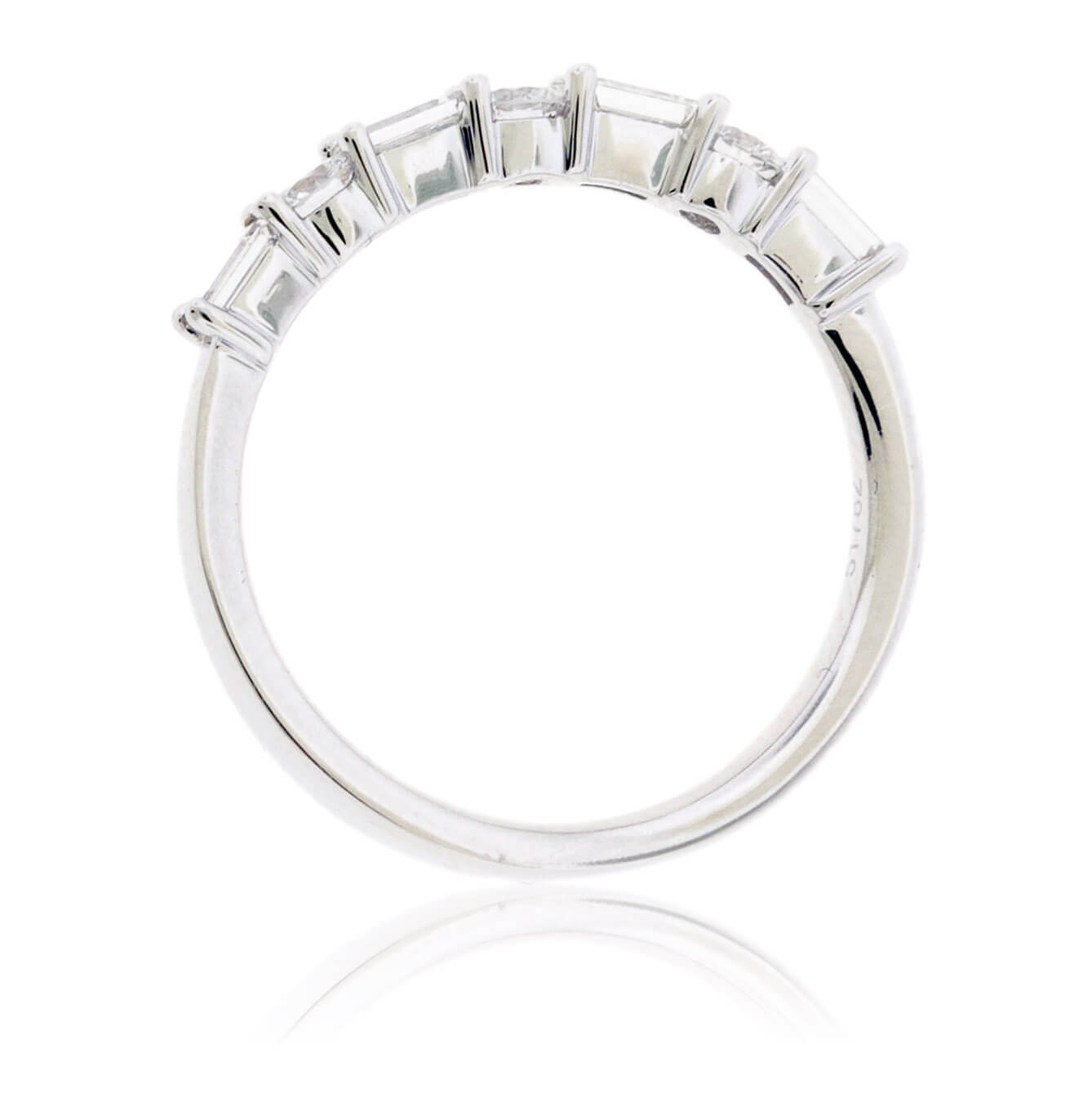 Baguette Diamond & Round Diamond Alternating Ring - Park City Jewelers