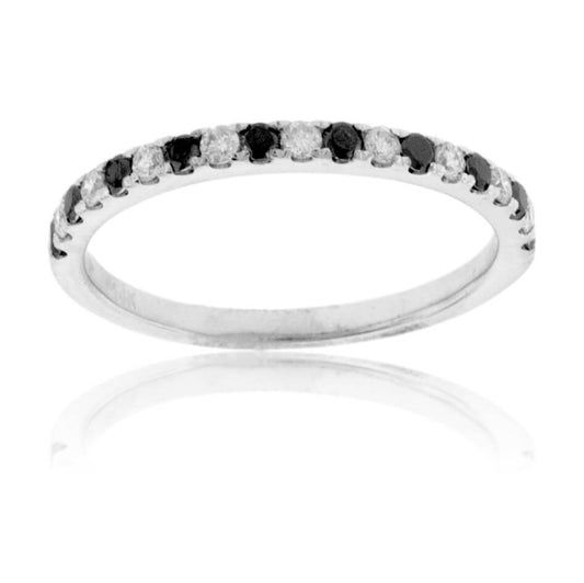Black Diamond & Diamond Alternating Band - Park City Jewelers