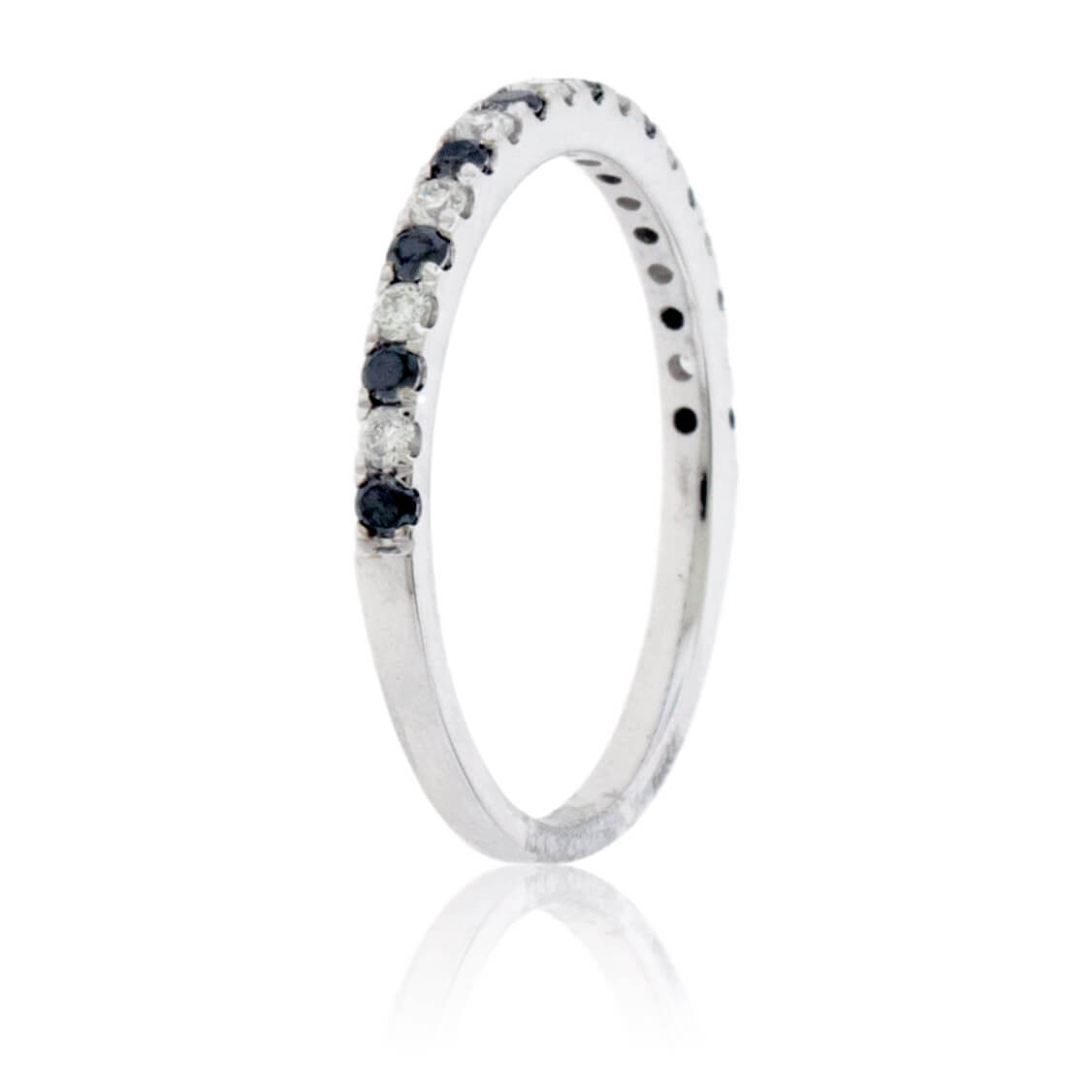 Black Diamond & Diamond Alternating Band - Park City Jewelers