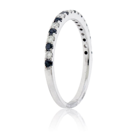 Black Diamond & Diamond Alternating Band - Park City Jewelers