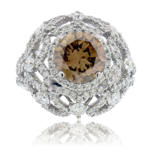 Brown Diamond & Diamond Accent Ring - Park City Jewelers