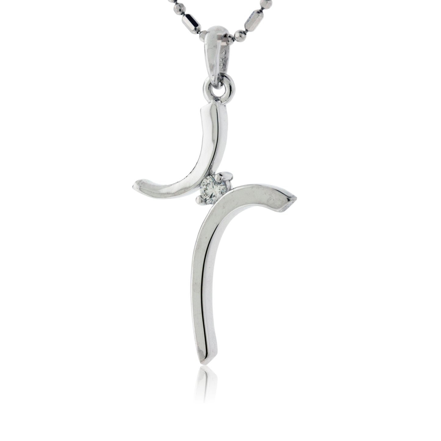 Bypassing Cross with Diamond Pendant - Park City Jewelers