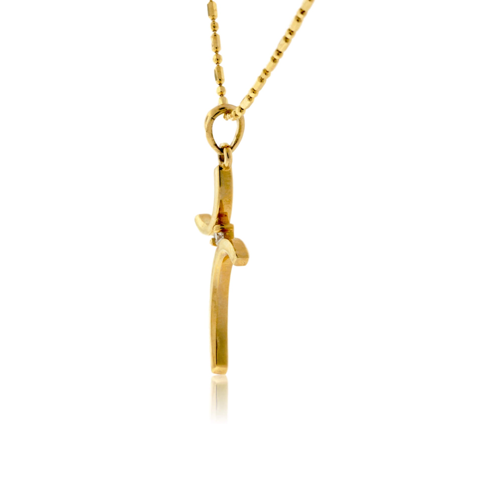 Bypassing Cross with Diamond Pendant - Park City Jewelers