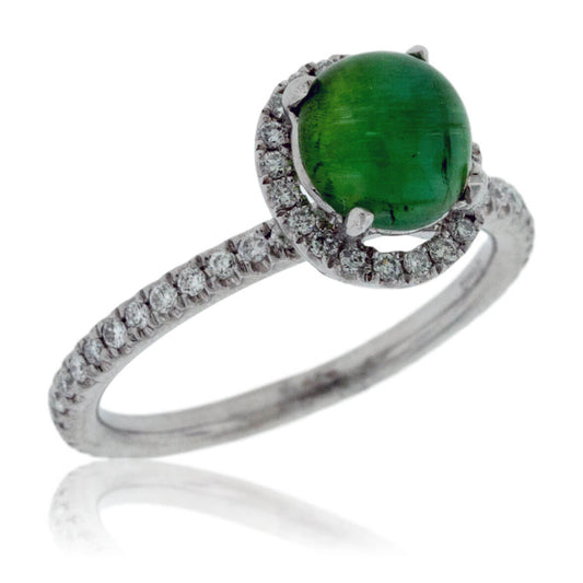 Cat's Eye Tourmaline and Diamond Ring - Park City Jewelers