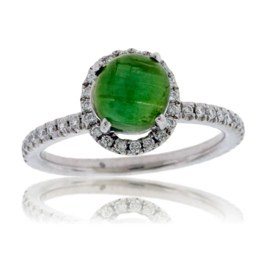 Cat's Eye Tourmaline and Diamond Ring - Park City Jewelers