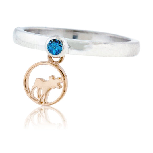 Charm Style Ring with Moose Charm - Park City Jewelers
