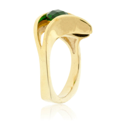 Chrome Diopside Solitaire Ring - Park City Jewelers