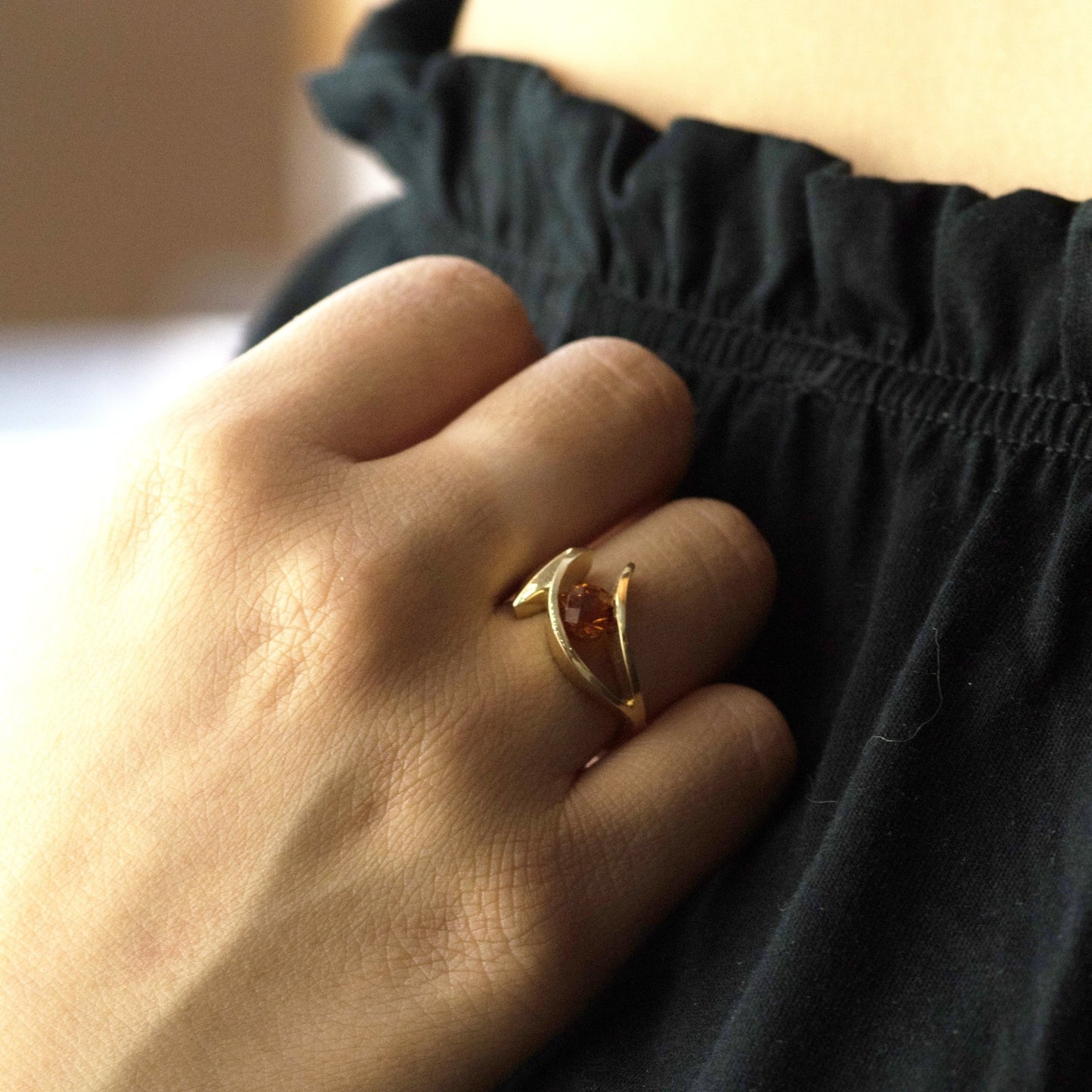 Citrine Solitaire Ring - Park City Jewelers