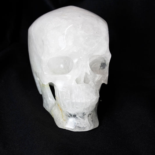 Clear Quartz Skull 12 Inch Carving - Park City Jewelers