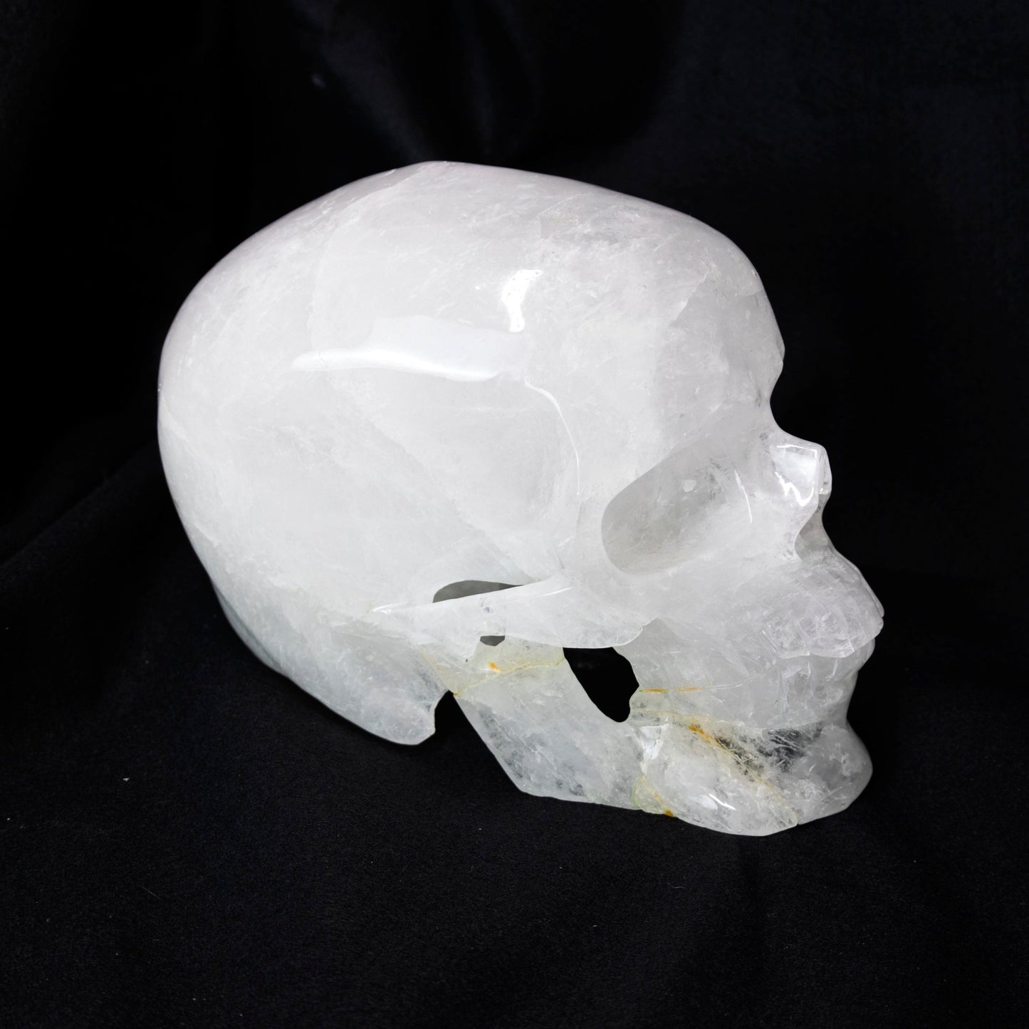 Clear Quartz Skull 12 Inch Carving - Park City Jewelers