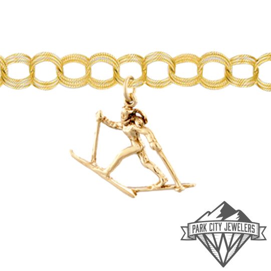 Cross Country Skier Charm - Park City Jewelers