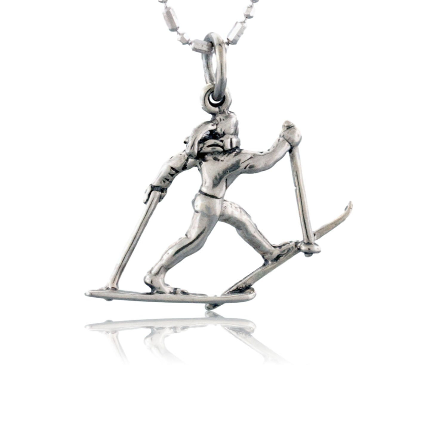 Cross Country Skier Charm - Park City Jewelers