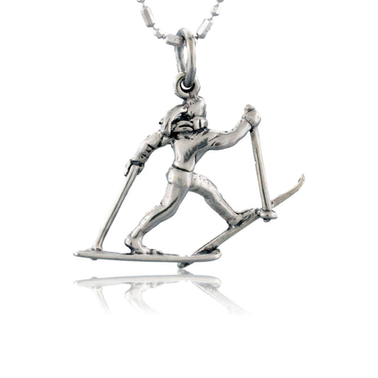 Cross Country Skier Charm - Park City Jewelers