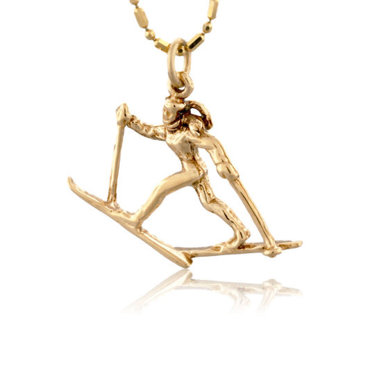 Cross Country Skier Charm - Park City Jewelers