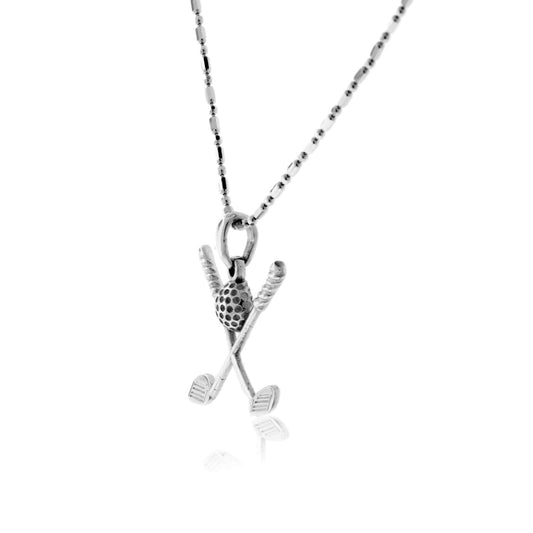 Crossed Golf Clubs Pendant - Park City Jewelers