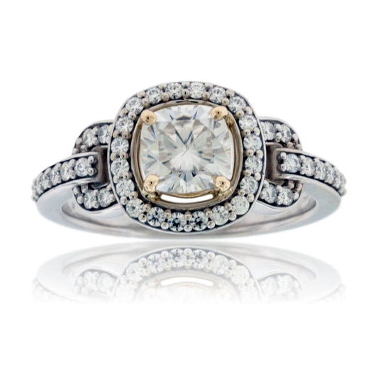Cushion Cut Moissanite Engagement Ring - Park City Jewelers