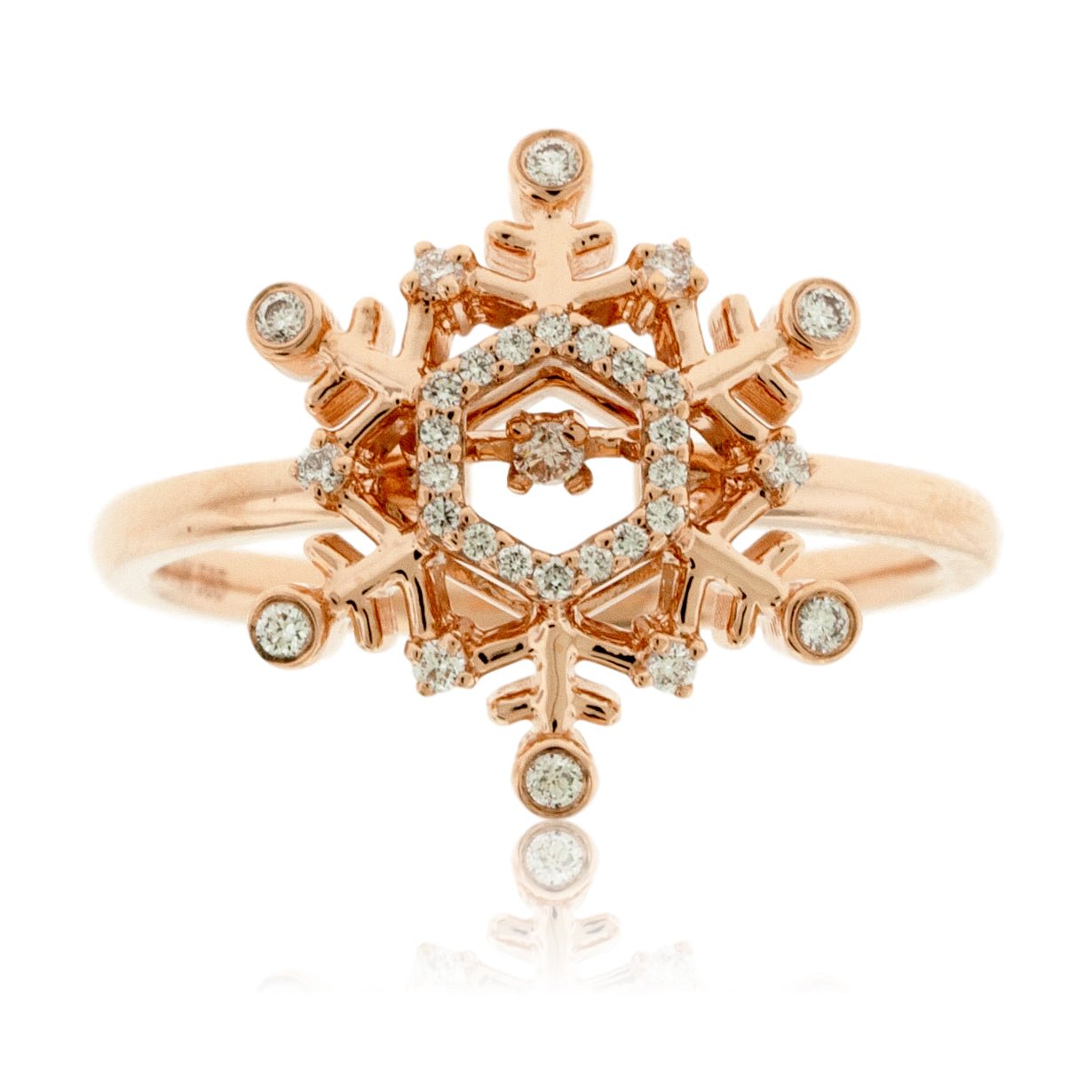 Dancing Diamond Snowflake Ring - Park City Jewelers
