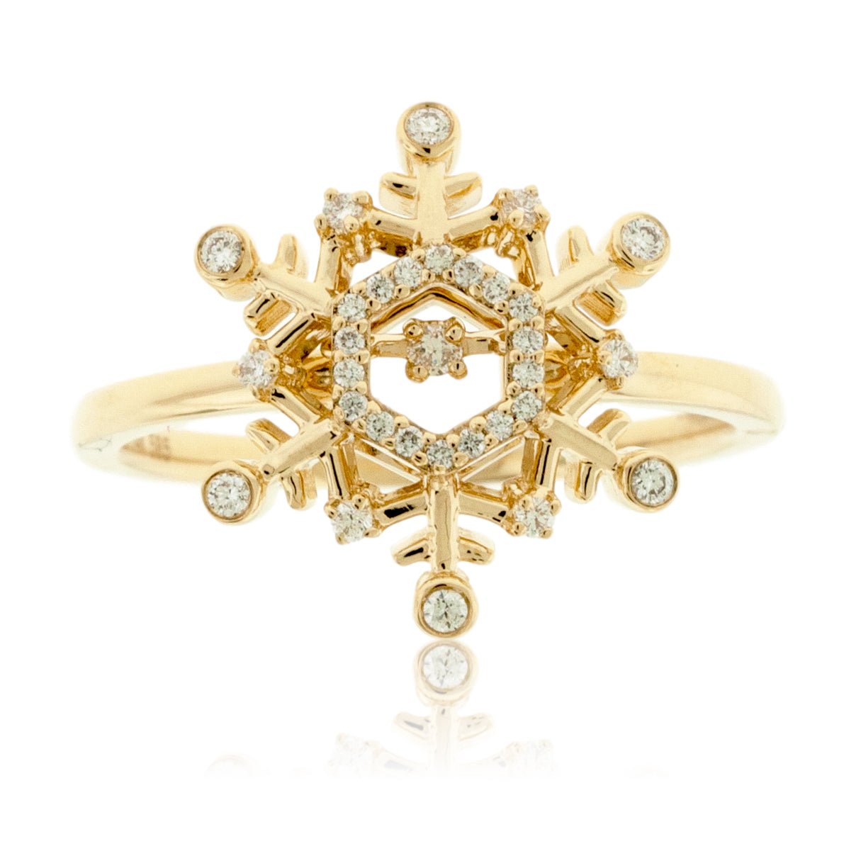 Dancing Diamond Snowflake Ring - Park City Jewelers