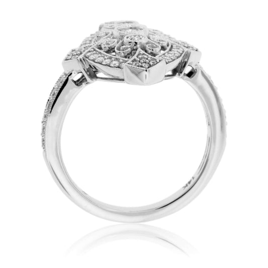 Diamond Art Deco Style Ring - Park City Jewelers