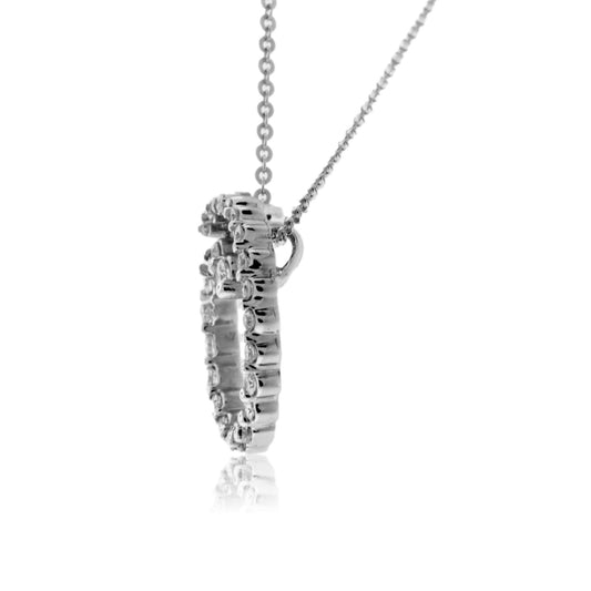Diamond Circle Swirl Necklace - Park City Jewelers