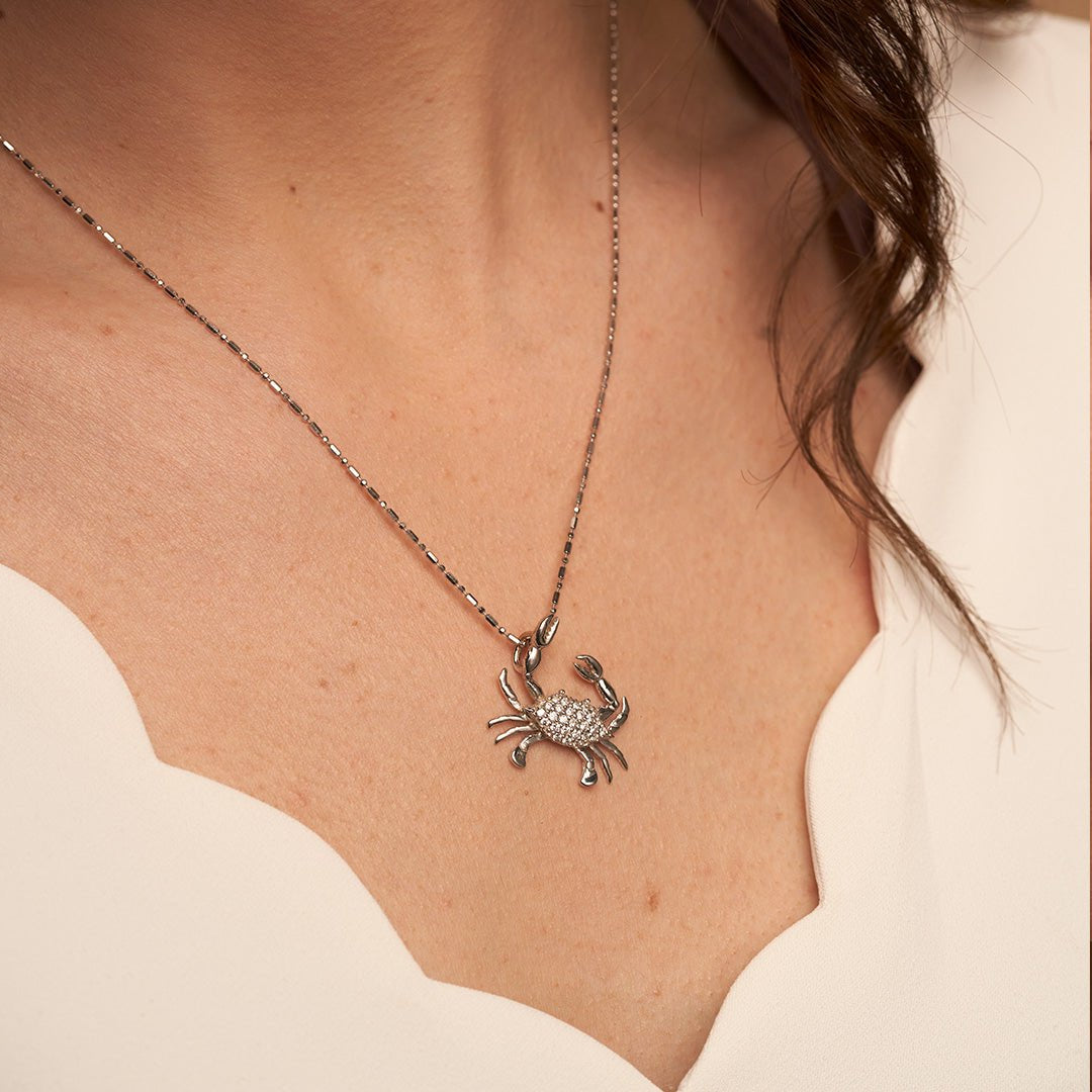 Diamond Crusted Crab Pendant - Park City Jewelers