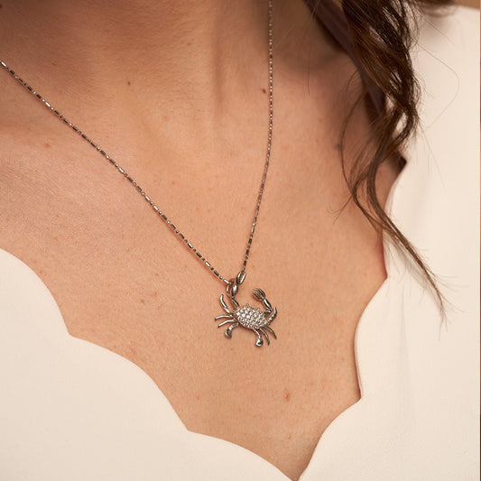 Diamond Crusted Crab Pendant - Park City Jewelers