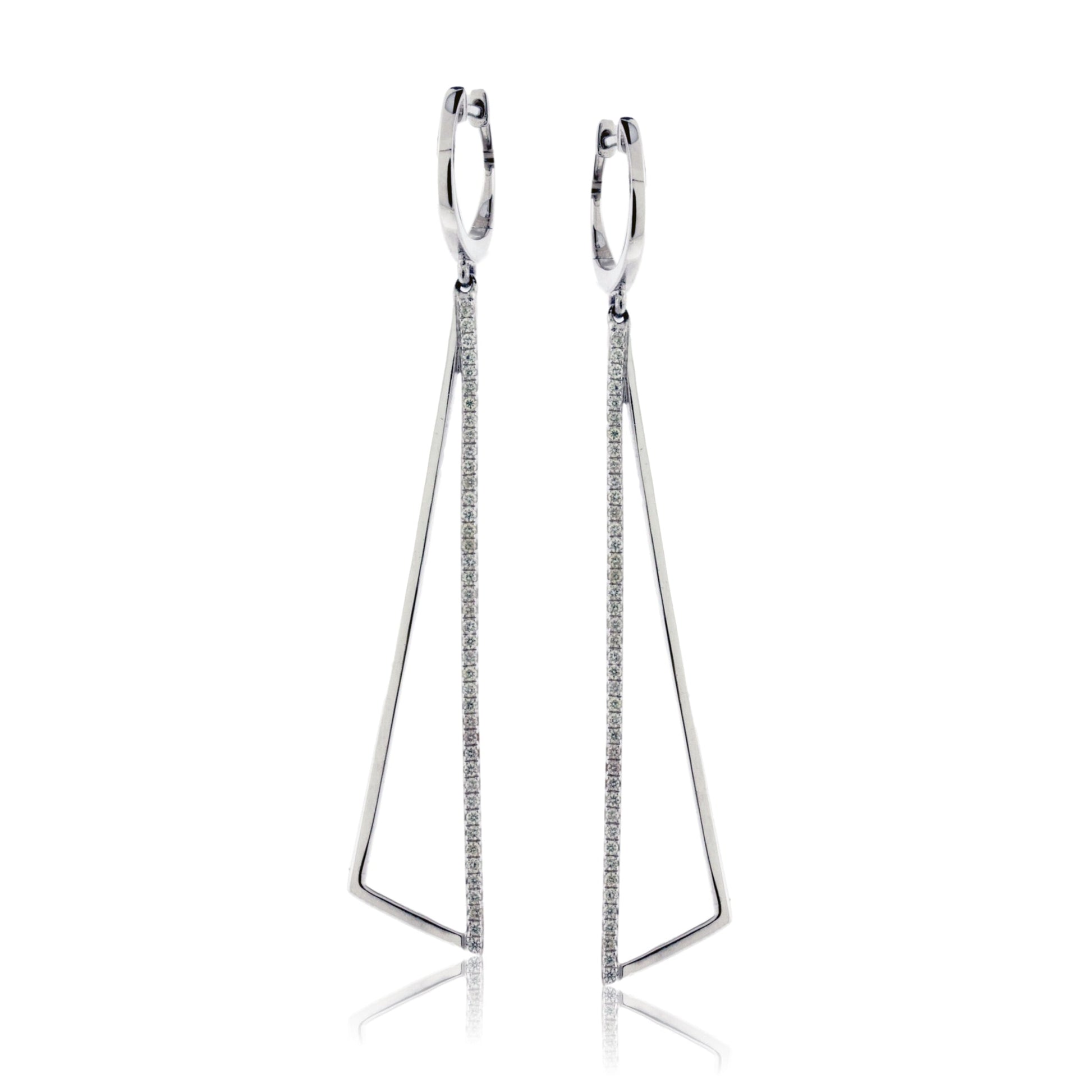 Diamond Geometric Earrings - Park City Jewelers