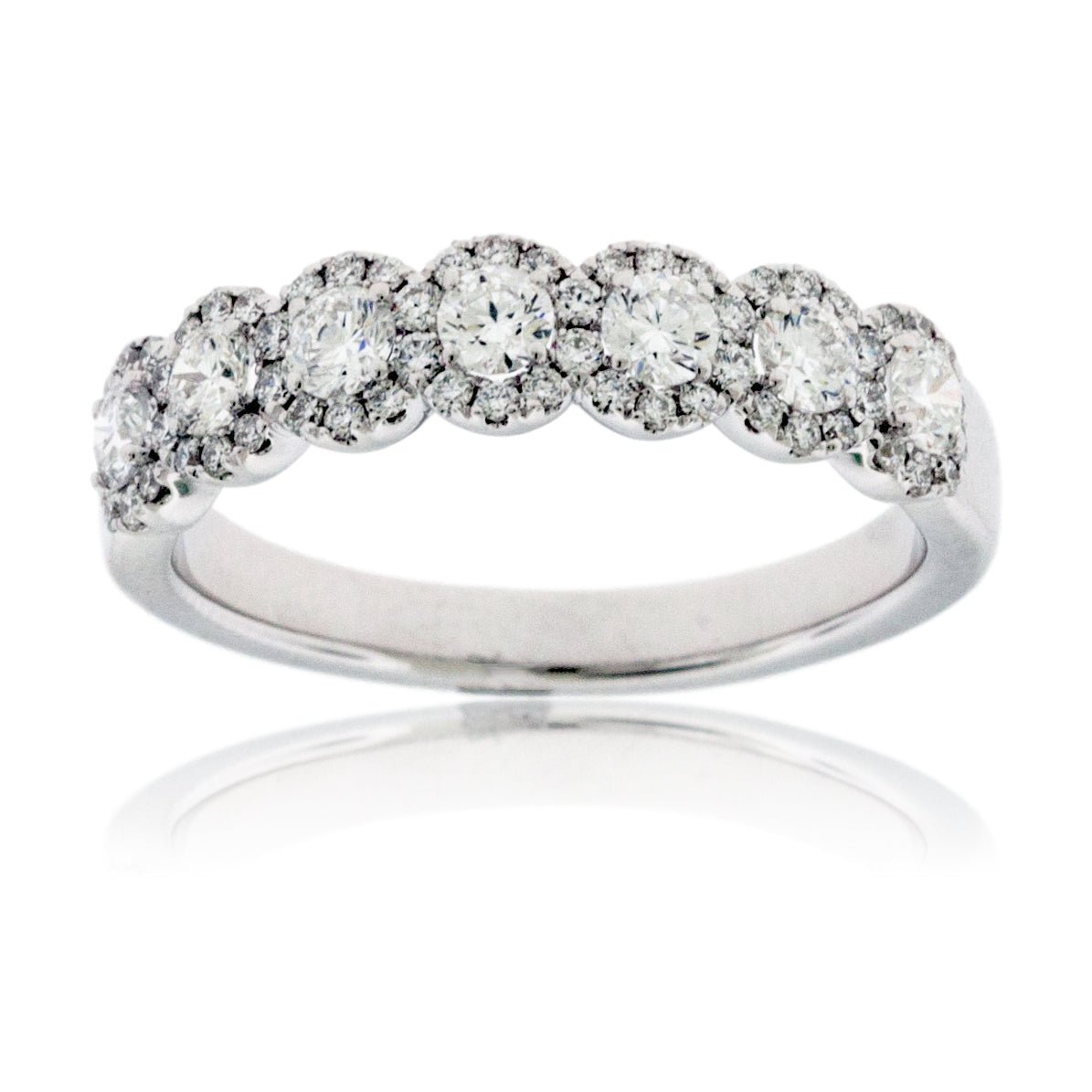 Diamond Halo Anniversary or High Fashion Band - Park City Jewelers