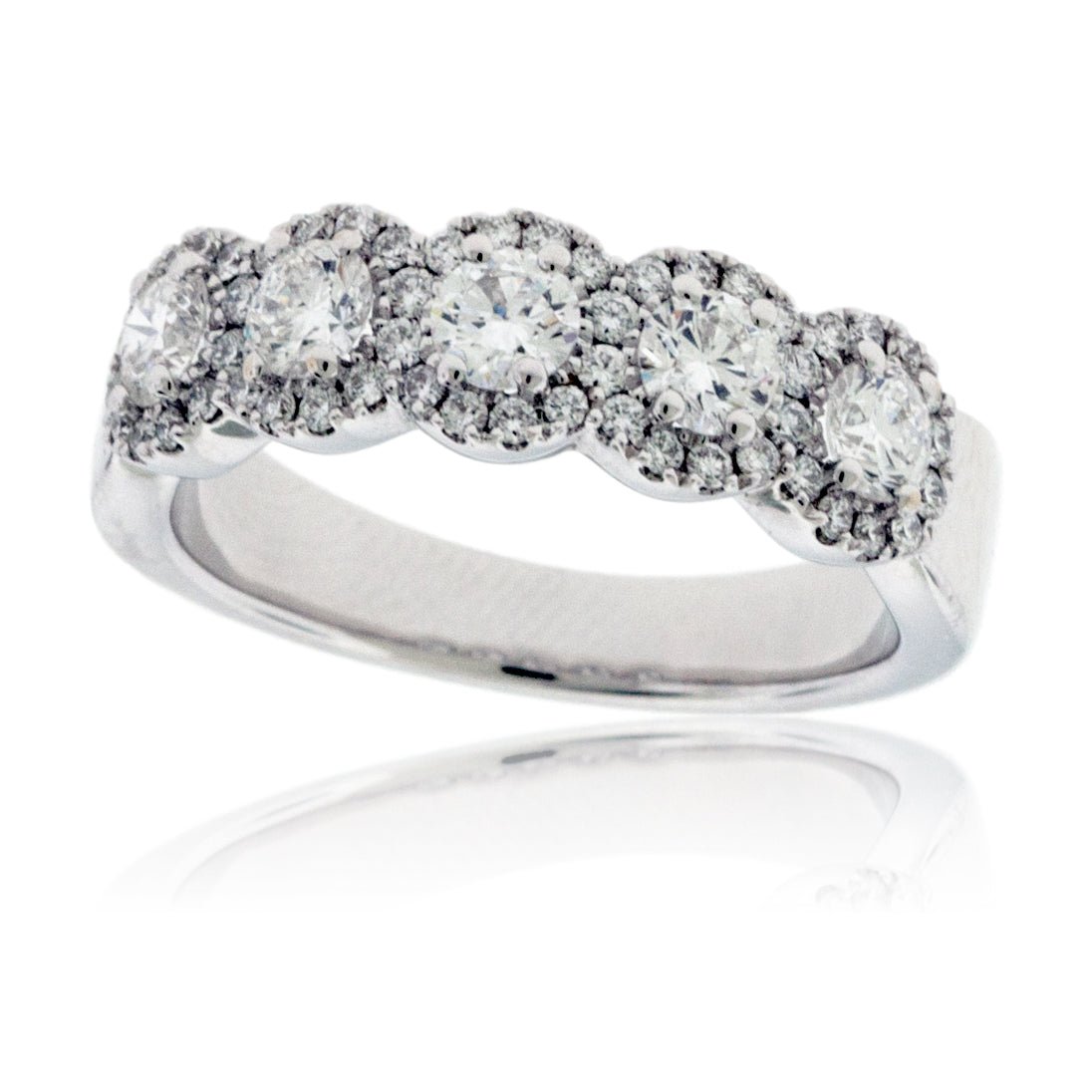 Diamond Halo Anniversary or High Fashion Band - Park City Jewelers