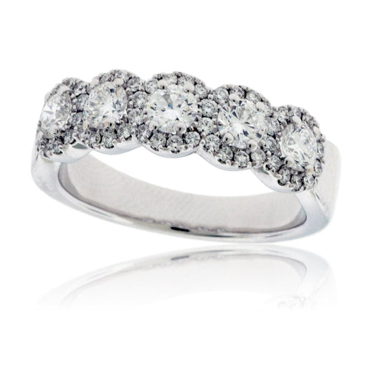Diamond Halo Anniversary or High Fashion Band - Park City Jewelers
