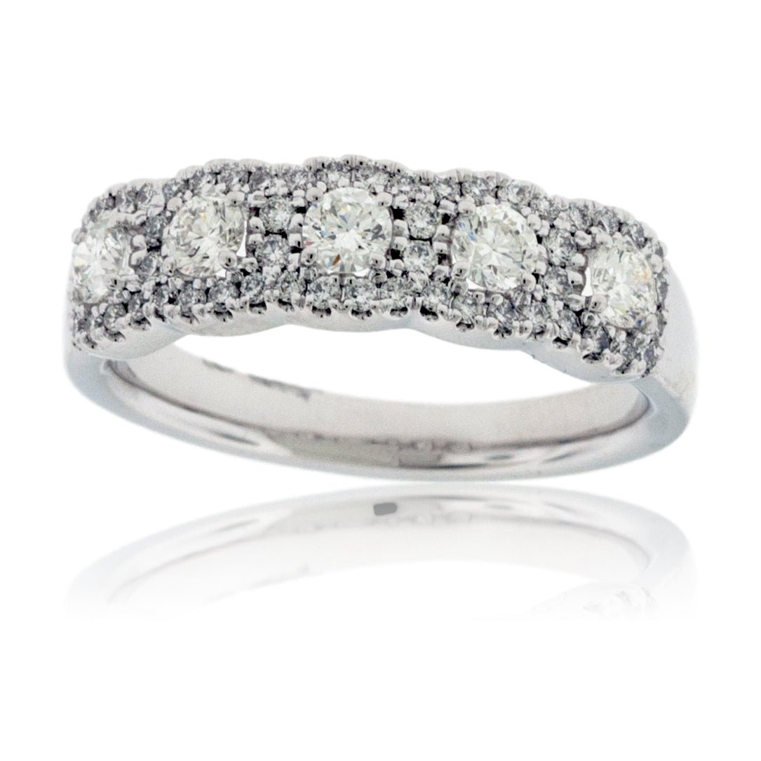 Diamond Halo Anniversary or High Fashion Band - Park City Jewelers