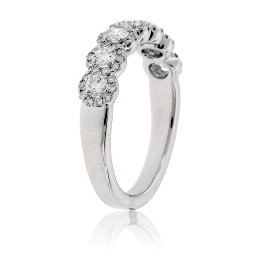 Diamond Halo Anniversary or High Fashion Band - Park City Jewelers