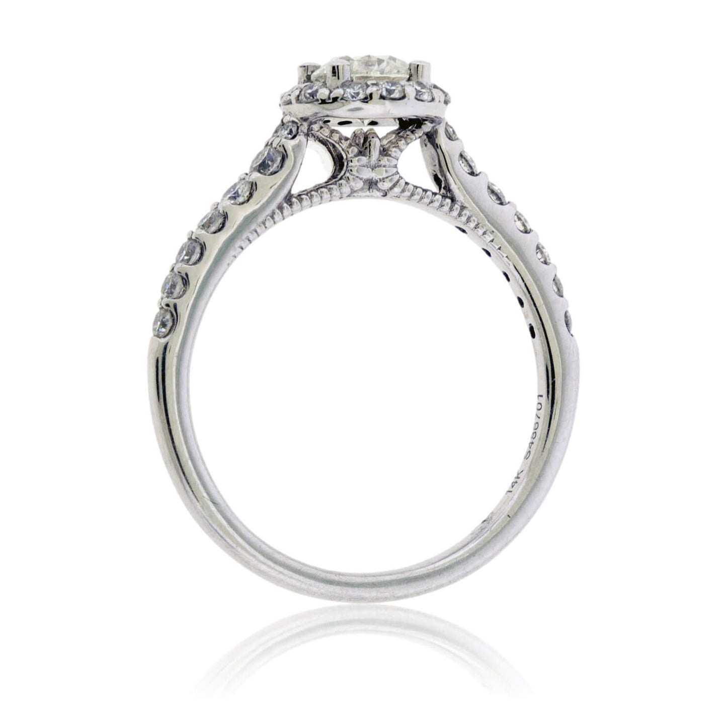 Diamond Halo Engagement Wedding Ring - Park City Jewelers