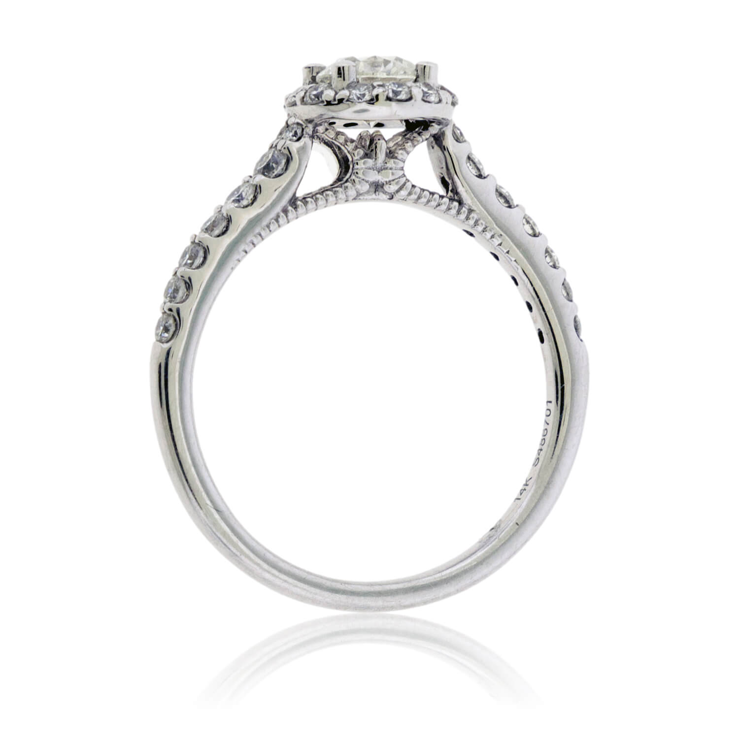 Diamond Halo Engagement Wedding Ring - Park City Jewelers