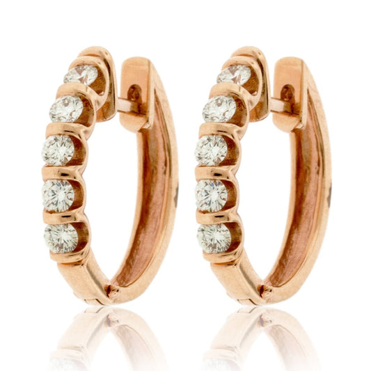 Diamond Huggie Hoop Earrings - Park City Jewelers