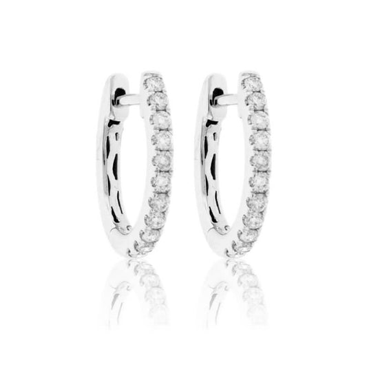 Diamond Huggie Hoop Earrings - Park City Jewelers