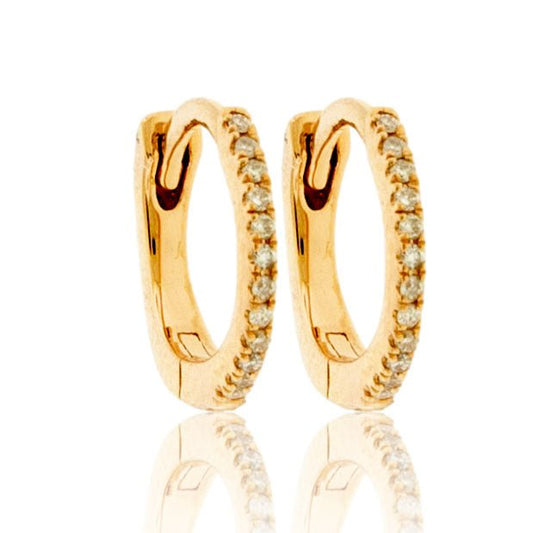 Diamond Huggie Hoop Earrings - Park City Jewelers
