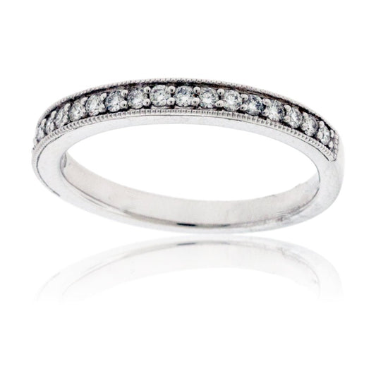 Diamond Milgrain .25ctw Style Stacking Band - Park City Jewelers
