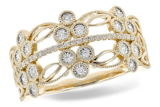 Diamond Milgrain Style Filigree Band - Park City Jewelers