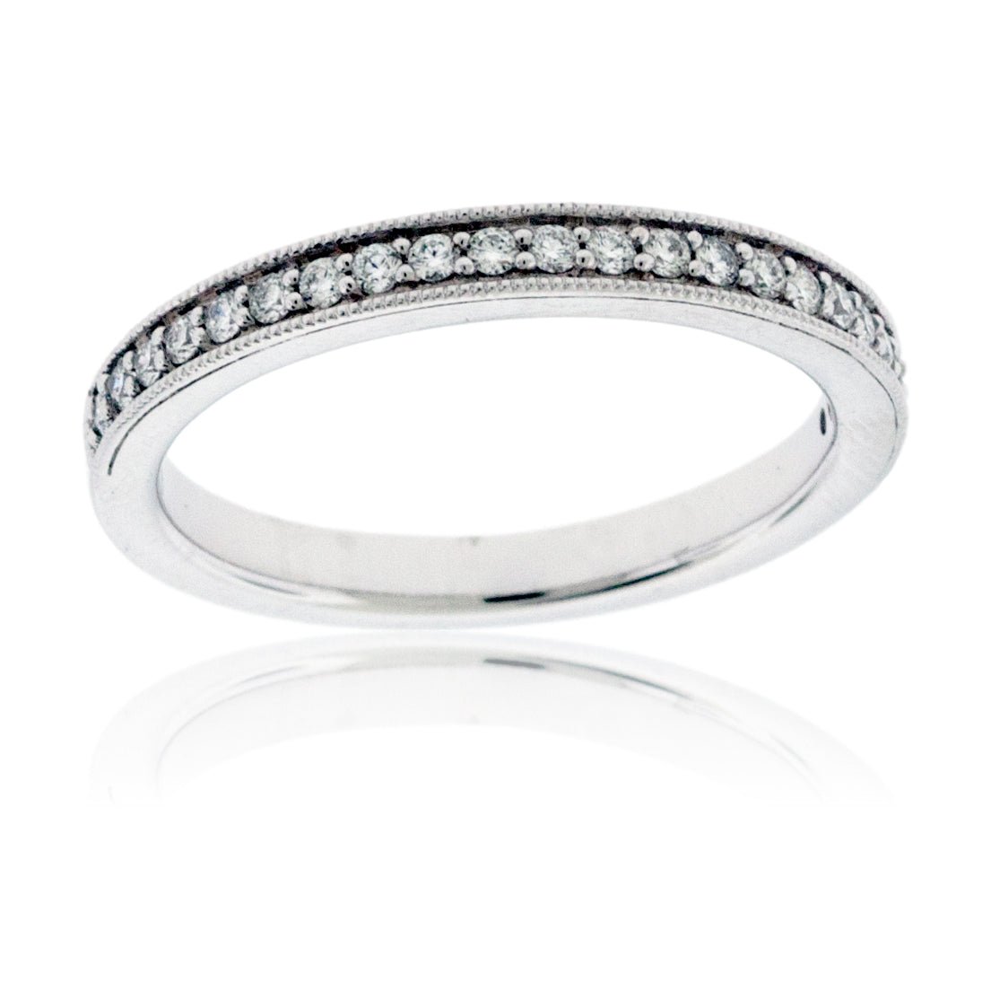 Diamond Milgrain Style Stacking Band - Park City Jewelers