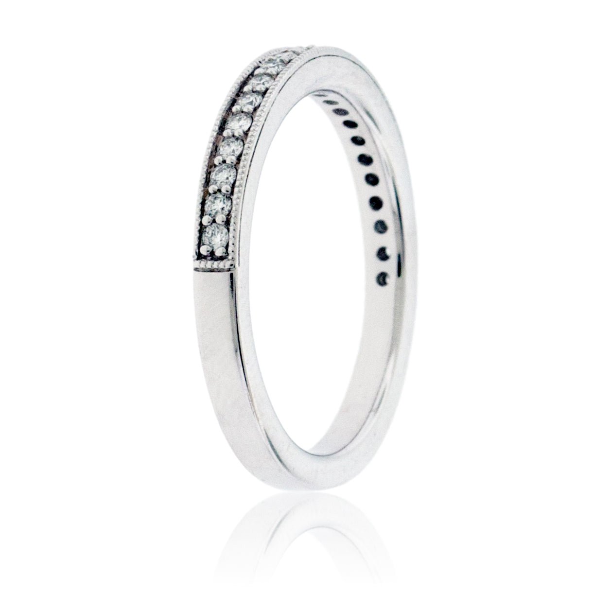 Diamond Milgrain Style Stacking Band - Park City Jewelers