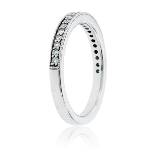 Diamond Milgrain Style Stacking Band - Park City Jewelers