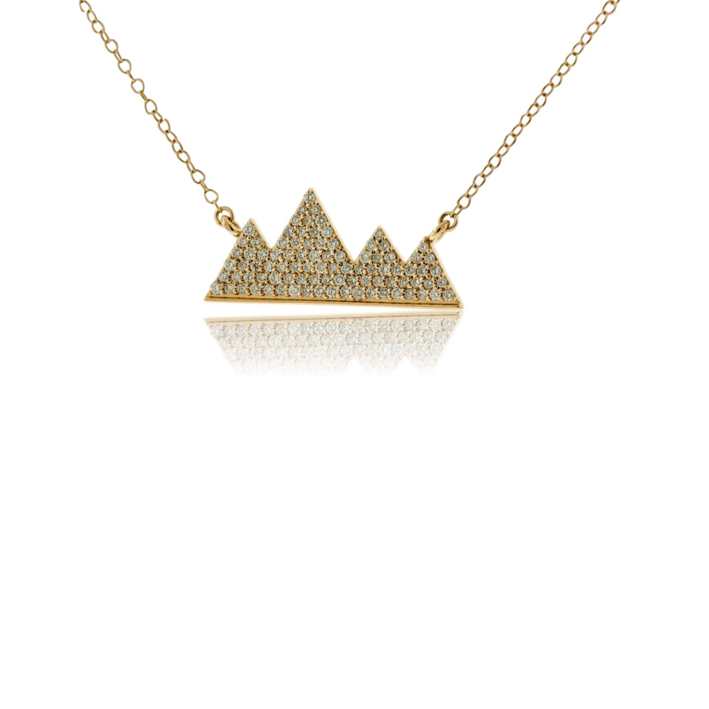 Diamond Mountain Silhouette Necklace - Park City Jewelers