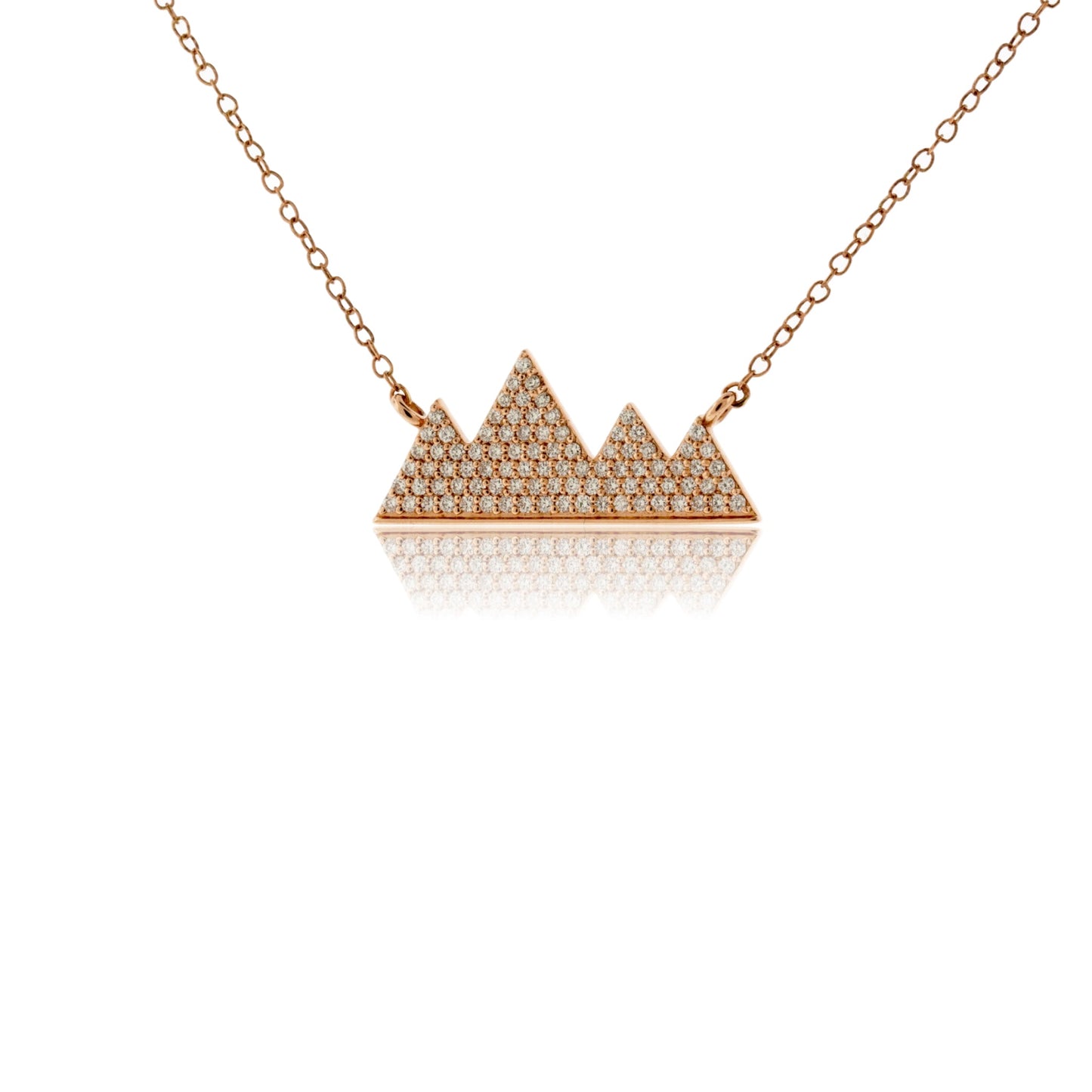 Diamond Mountain Silhouette Necklace - Park City Jewelers