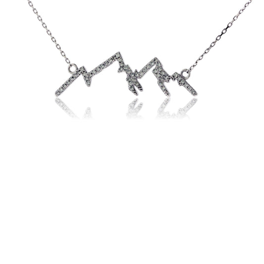 Diamond Peak Mountain Pendant - Park City Jewelers