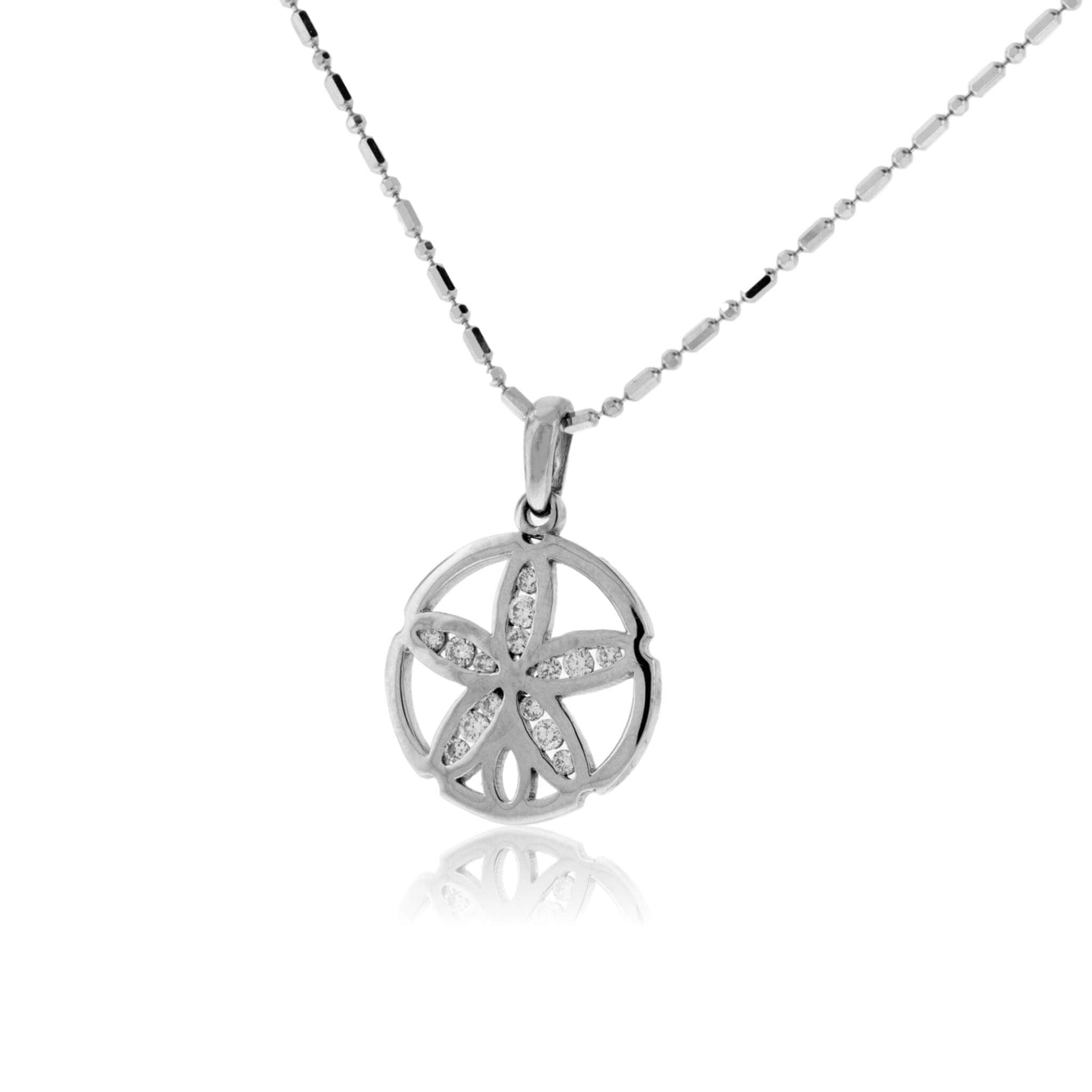 Diamond Sand Dollar Pendant - Park City Jewelers