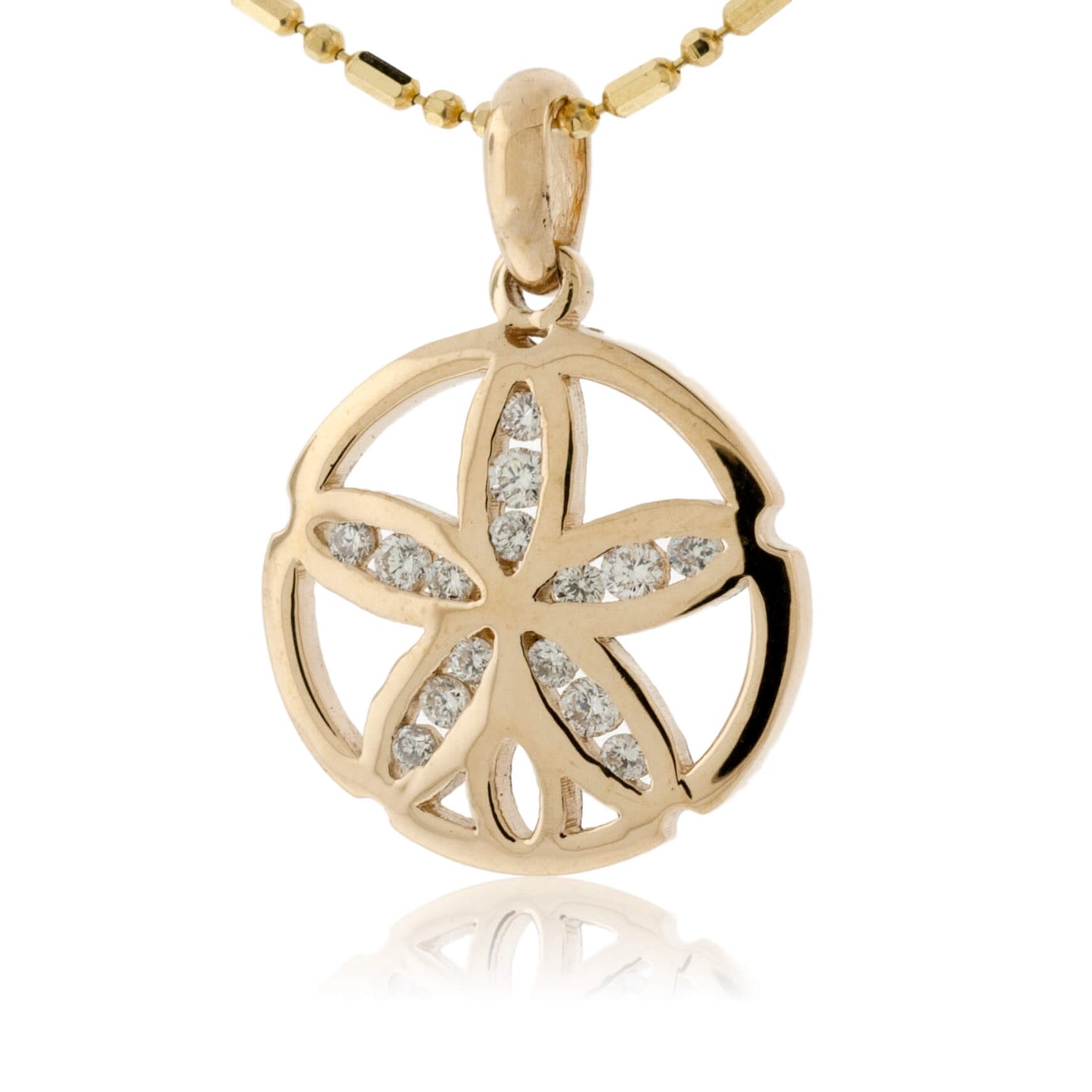 Diamond Sand Dollar Pendant - Park City Jewelers