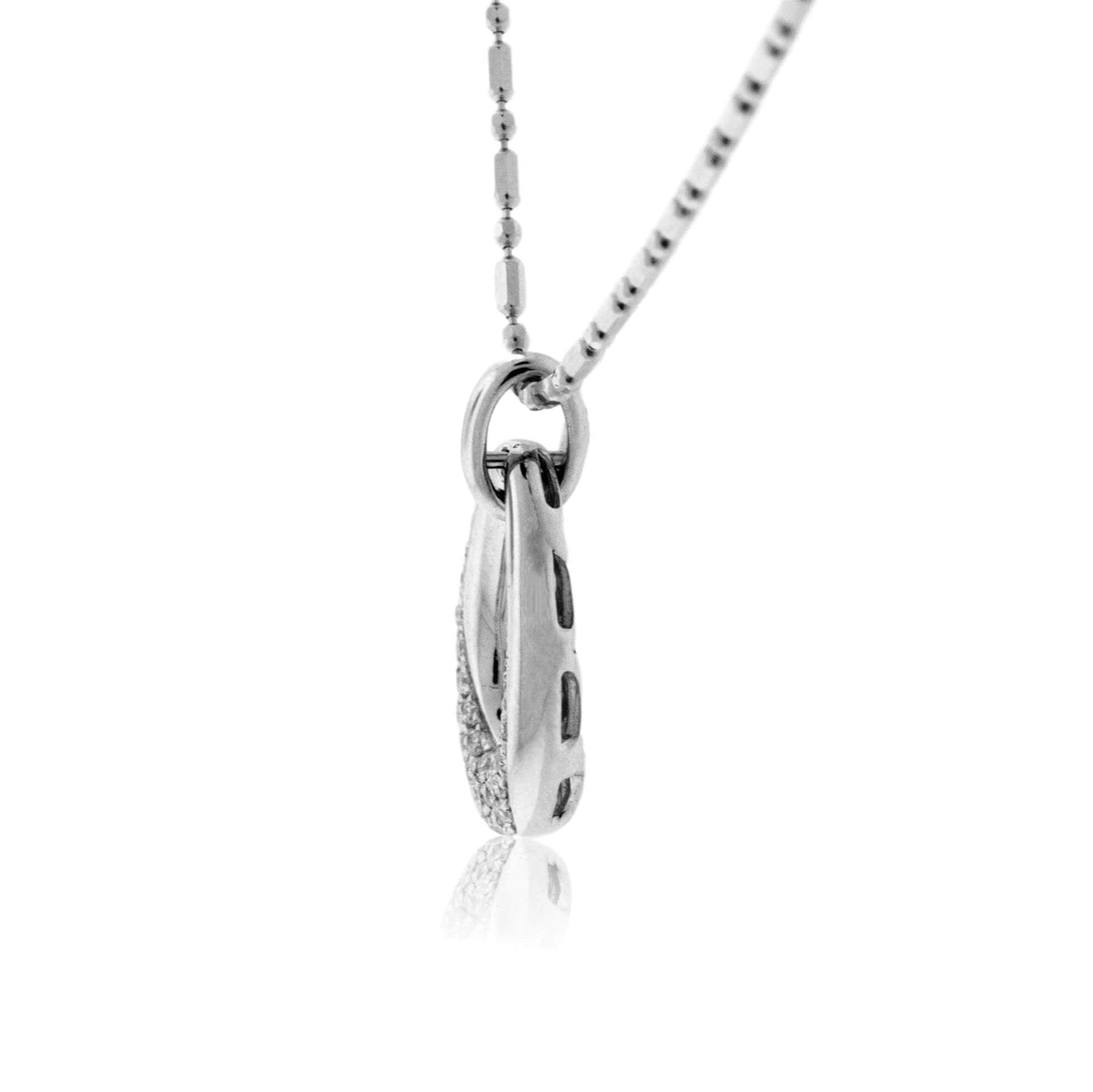 Diamond Semi Circle White Gold Pendant - Park City Jewelers
